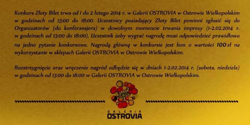 Festiwal słodyczy i konkurs "Złoty bilet" w Galerii Ostrovia