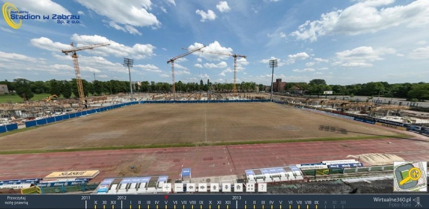 Budowa stadionu w Zabrzu - maj 2012