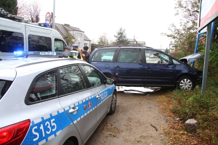 Poranny wypadek w Kielcach. Jedna osoba w szpitalu, korki na ulicy Malików