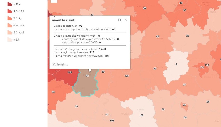 Koronawirus. Dane dotyczące zakażeń w Tarnowie oraz powiatach: tarnowskim, dąbrowskim, brzeskim i bocheńskim [AKTUALIZACJA 2.04.2021]