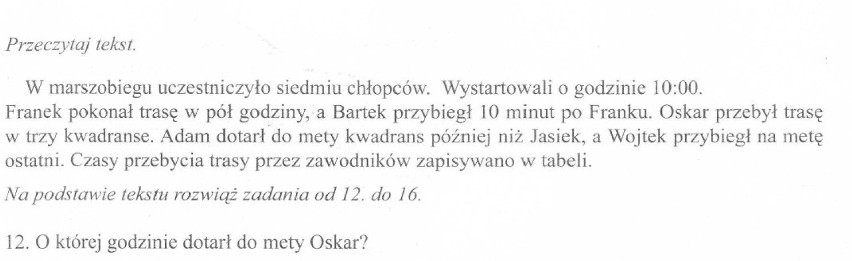 TEST TRZECIOKLASISTY 2013 - w poniedziałek, 21 maja. ...