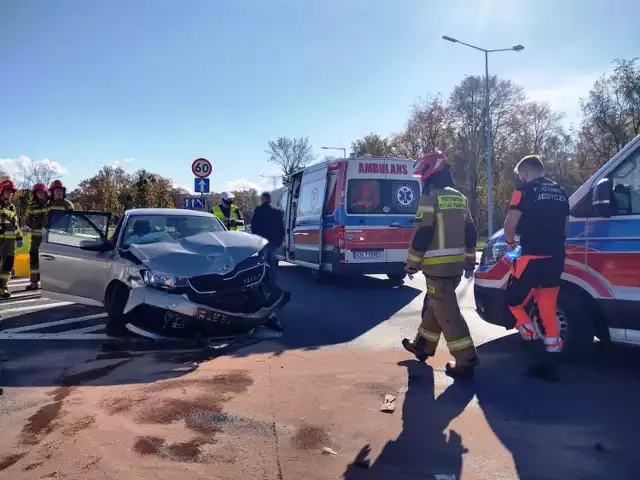 Wypadek na Al. Piłsudskiego w Nowym Sączu