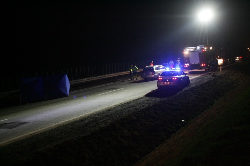 Śmiertelne potrącenie na autostradzie A4 [ZDJĘCIA]