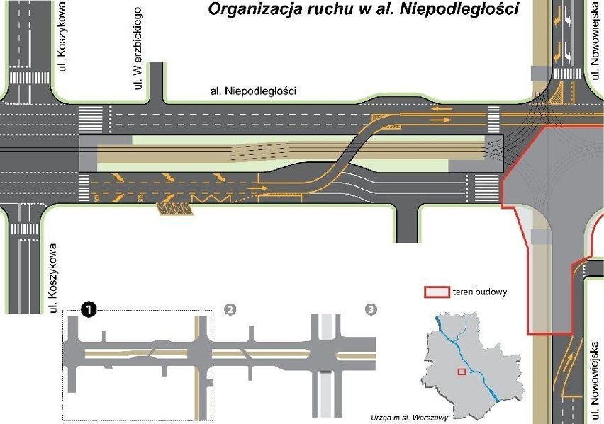 Od czwartku wielkie prace na al. Niepodległości - przebudowa rozjazdów tramwajowych