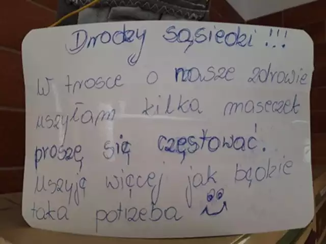 Koronawirus w Jastrzębiu-Zdroju: jak dobry "duszek" za darmo rozdaje maseczki sąsiadom