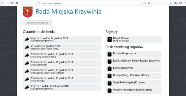Urząd gminy Krzywiń zaprasza do korzystania z "Esesji"