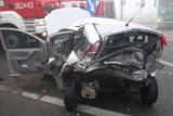 Wypadek w Koninie na Trasie Bursztynowej [ZDJĘCIA]