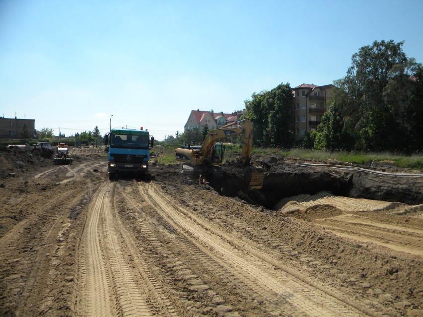 Pruszcz Gdański: Trwa budowa ulicy Grota Roweckiego [ZDJĘCIA]