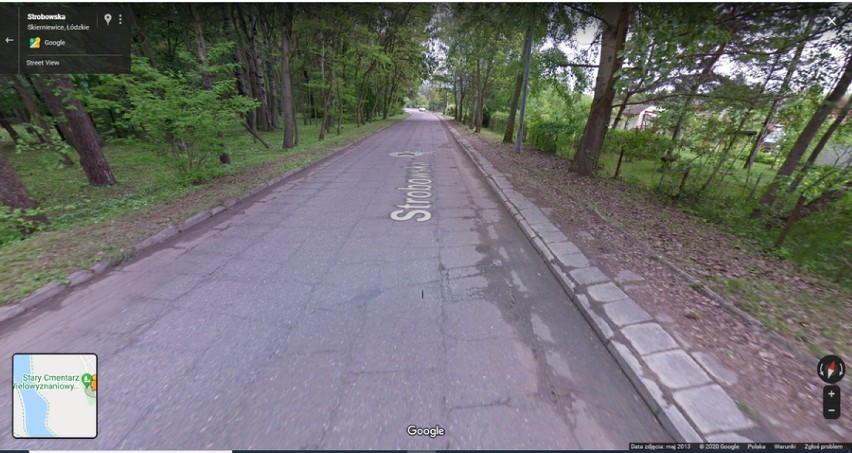 Ulica Strobowska w Skierniewicach. Google Street View kontra rzeczywistość [FOTO]