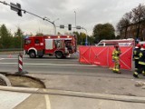 Tragiczny wypadek na ul. Korfantego w Katowicach. Śmiertelnie potrącony został pieszy
