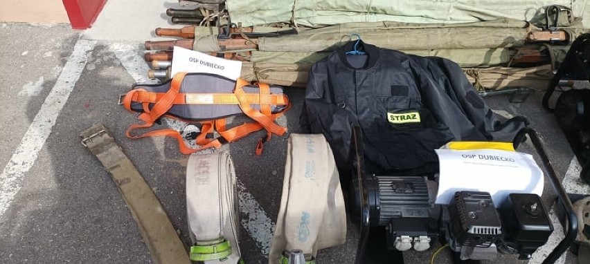 Strażacy z OSP Dubiecko, Przedmieście Dubieckie i Drohobyczka przekazali sprzęt dla mieszkańców Ukrainy