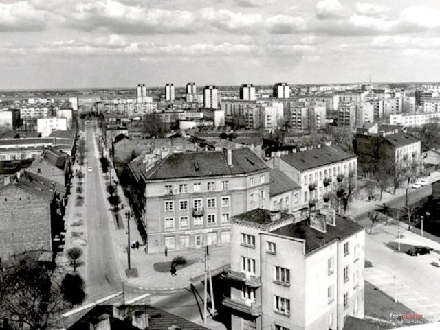 Lata 1970-1980, Radom, ulica Struga. Widok na ulicę Miłą.