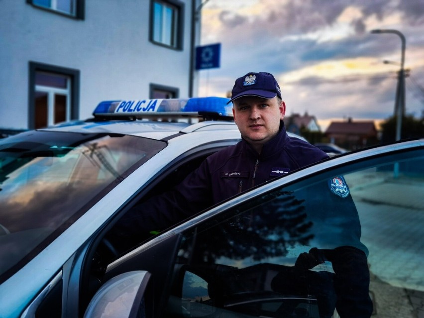 Dzielnicowy z Posterunku Policji w Drohiczynie ugasił...
