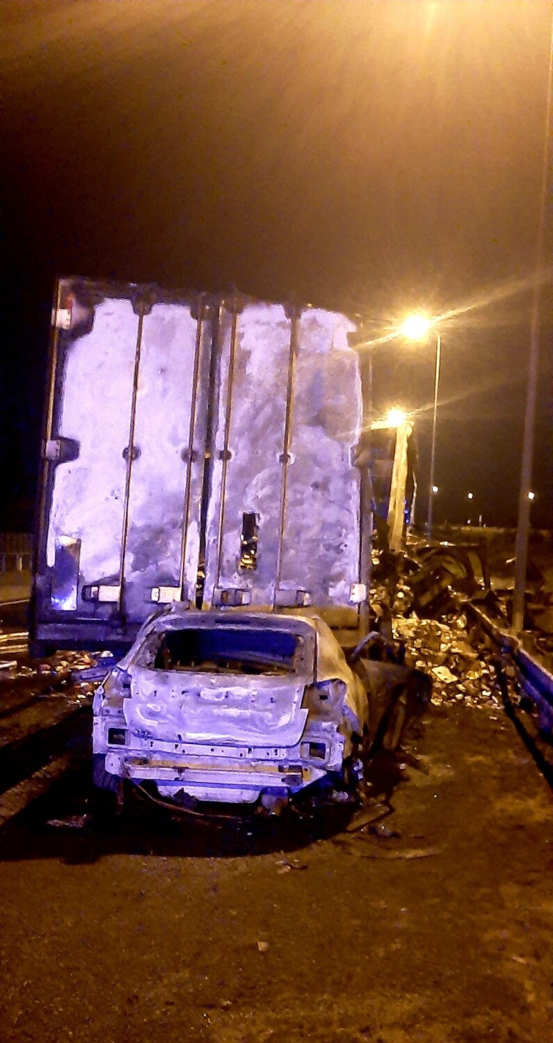 Tragedia na autostradzie A1 w powiecie świeckim. Nie żyje jedna osoba