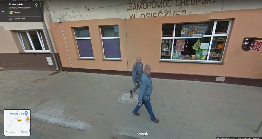 Osieczna "okiem" Google Street View