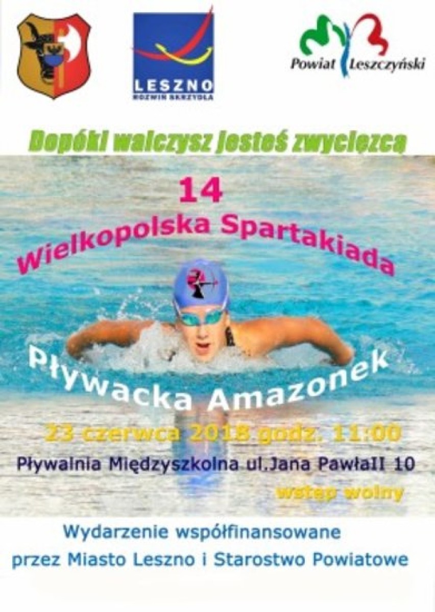 XIV Wielkopolska Spartakiada Pływacka Amazonek - 23 czerwca...