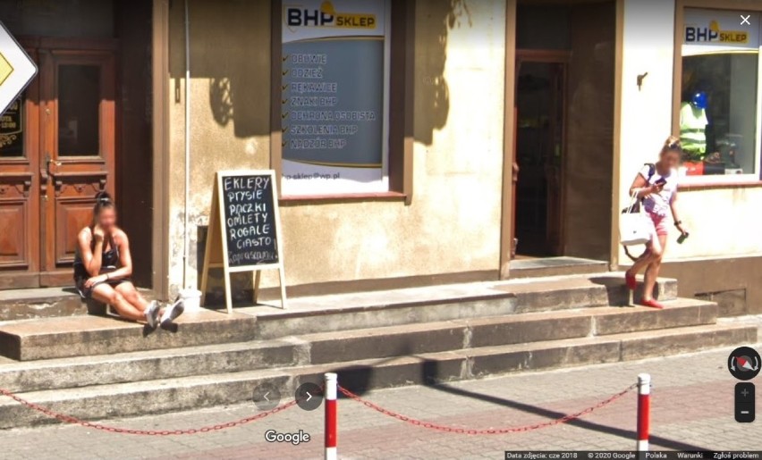 Strzelno na zdjęciach Google Street View