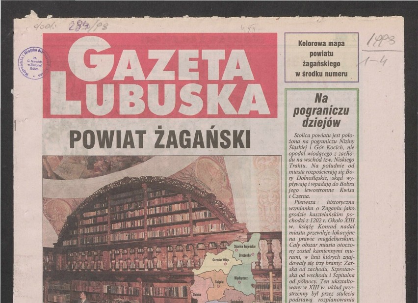 Powiat żagański powstał 26 lat temu. Kliknijcie obrazek i...