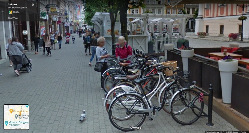 Leszczyński rynek "okiem" Google Street View