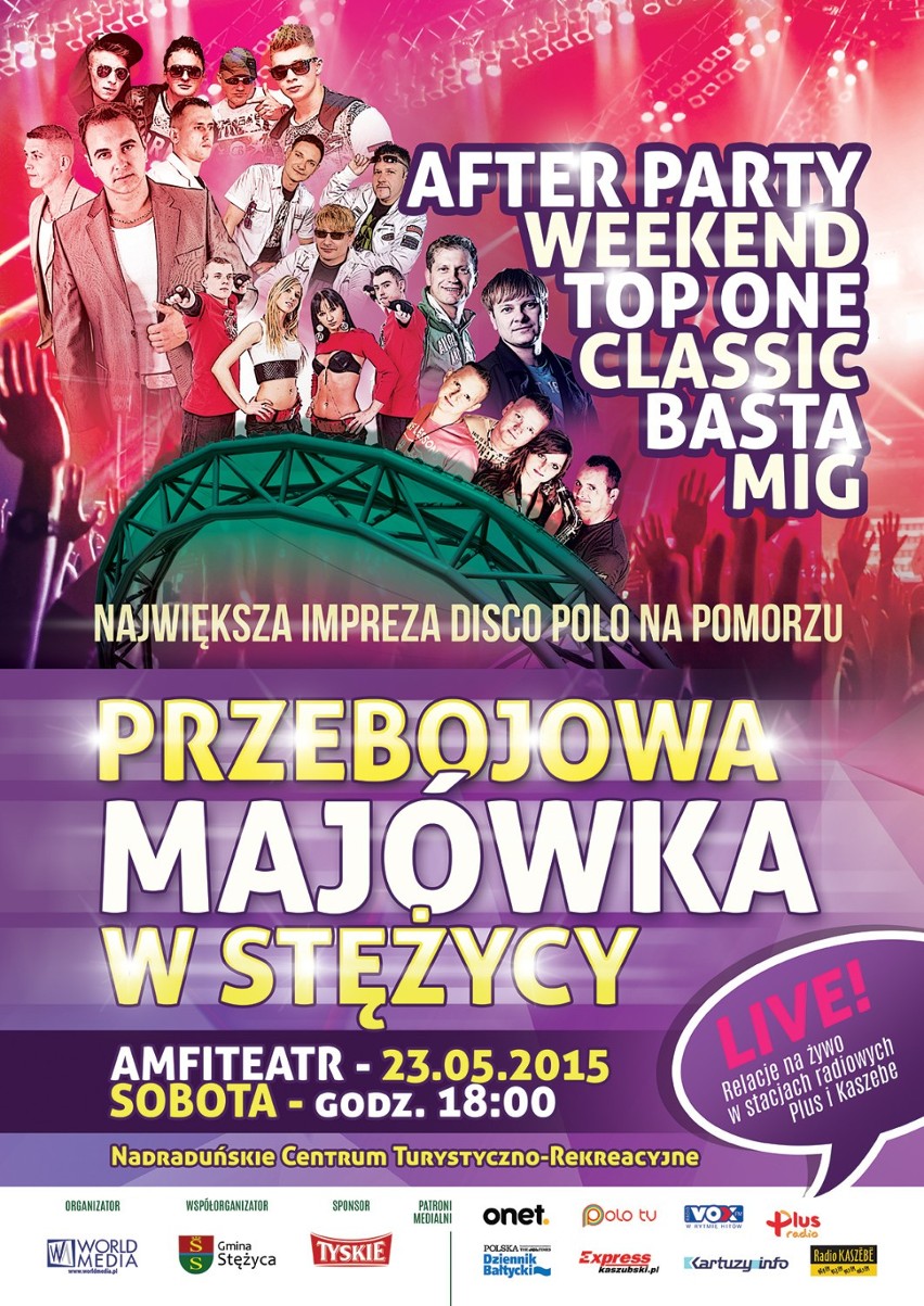 Przebojowa Majówka w Stężycy. Weekend, Classic, Mig i inne gwiazdy disco polo już 23 maja