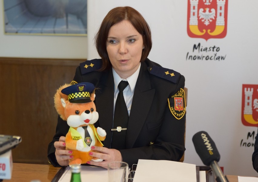 Solinka to imię maskotki Straży Miejskiej w Inowrocławiu
