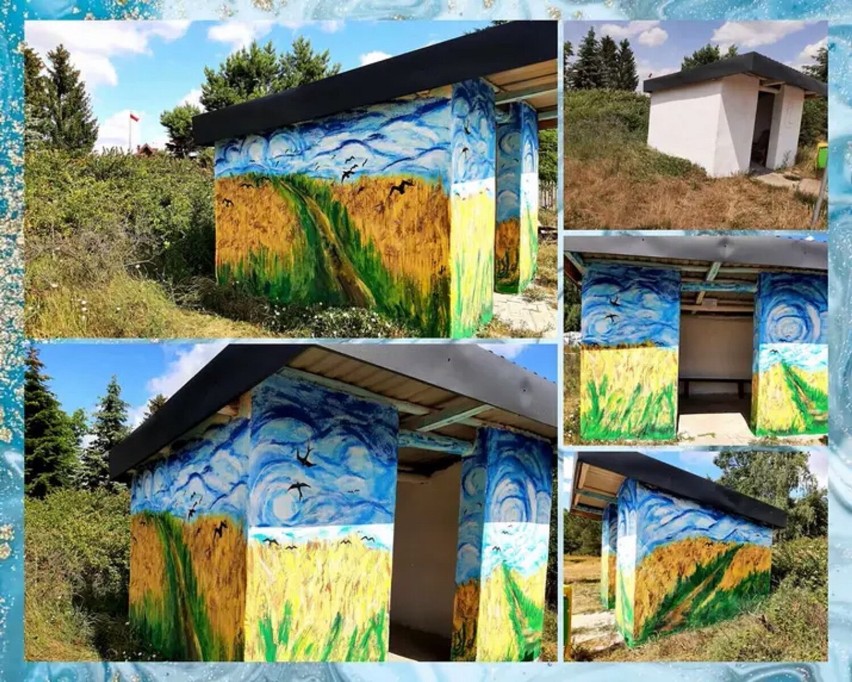Dzieła sztuki na wiejskich przystankach w gminie Iłowo