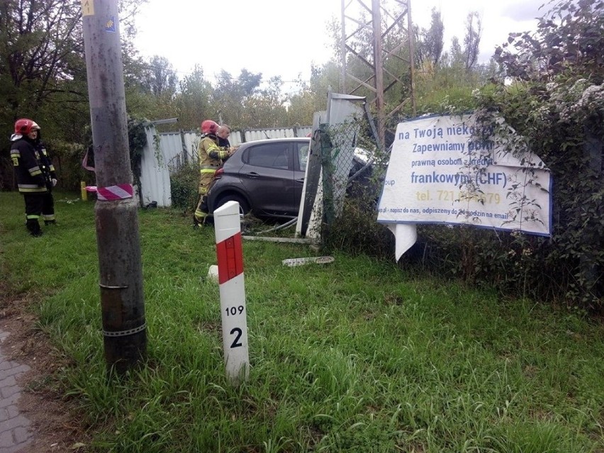 Siechnice. Strażak uratował kierowcę z wypadku