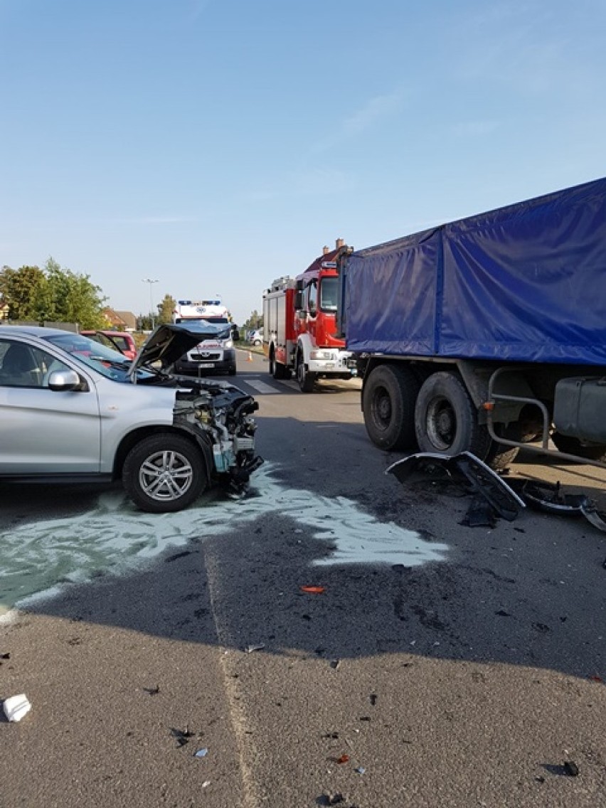 Wypadek aut na osiedlu Chojnicka II w Złotowie