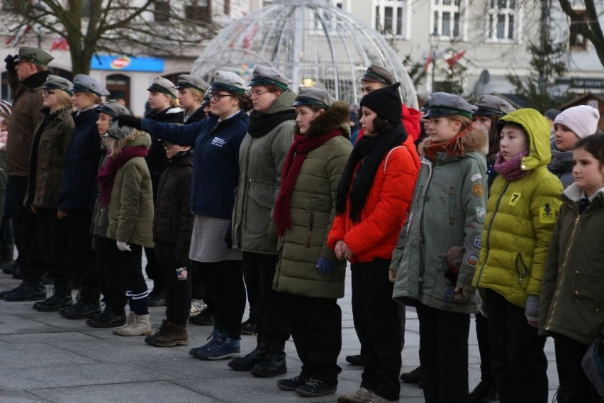 Wolsztyńscy harcerze po raz kolejny zorganizowali Apel Poległych na Rynku Miejskim 