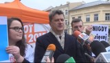 Janusz Palikot rozpoczął akcję "Nigdy więcej wojny" (WIDEO)