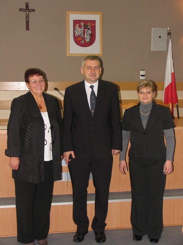 Od lewej: Izabela Cwalina, Jarosław Kulesza, Agata Chomętowska