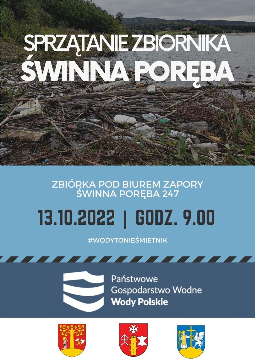 Akcje sprzątania Jeziora Mucharskiego prowadzone są...