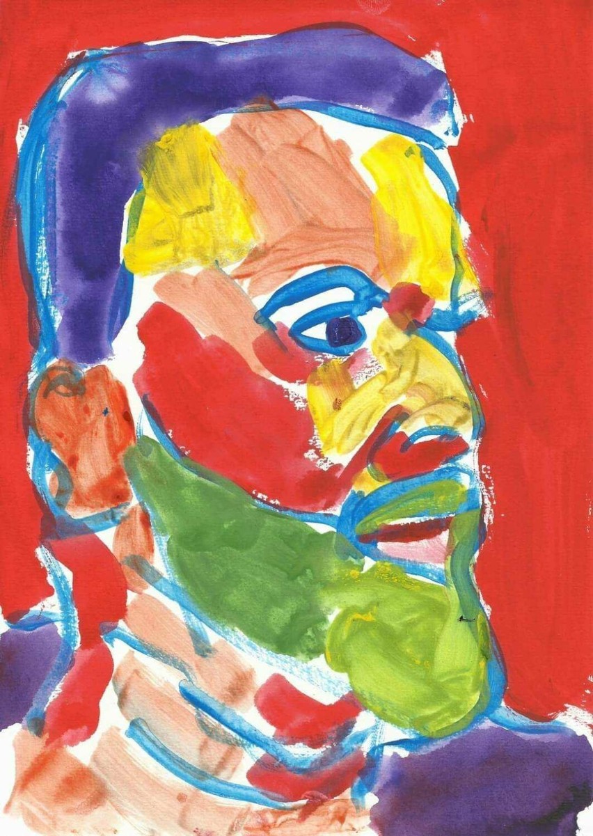 Adam Puławski i jego wystawa  obrazów oraz rysunków  "Kreską, plamą, barwą"