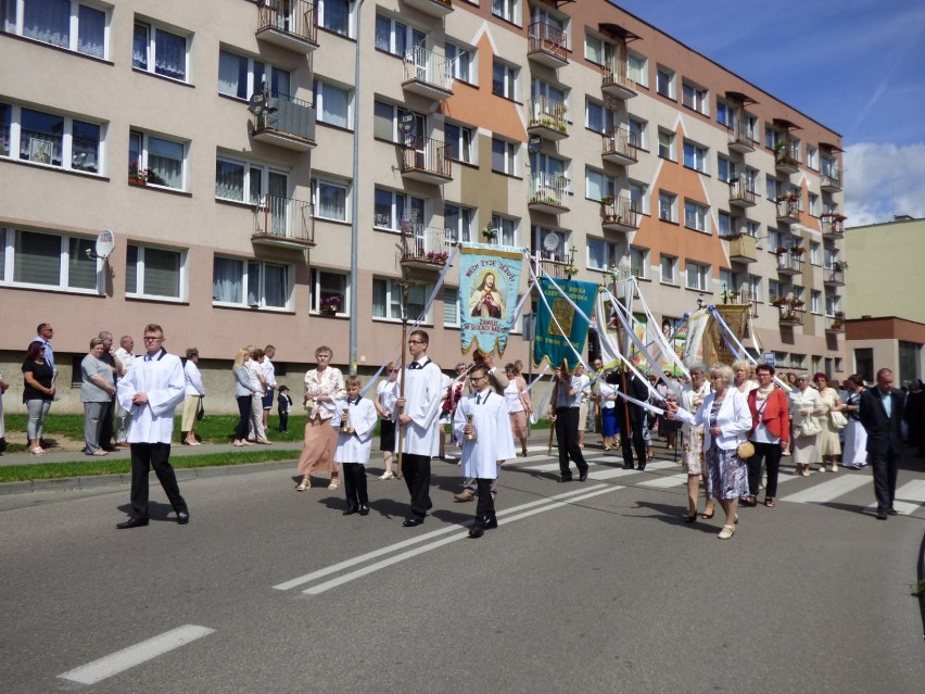 Człuchów. Procesja Bożego Ciała w Parafii p.w. św. Jakuba Apostoła