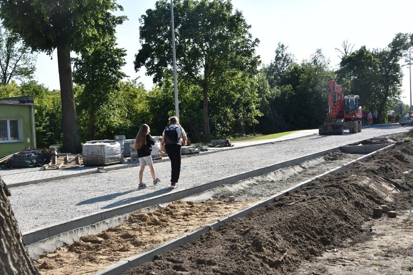 Trwa budowa drogi łączącej ul. św. Marcina z Młyńską w...