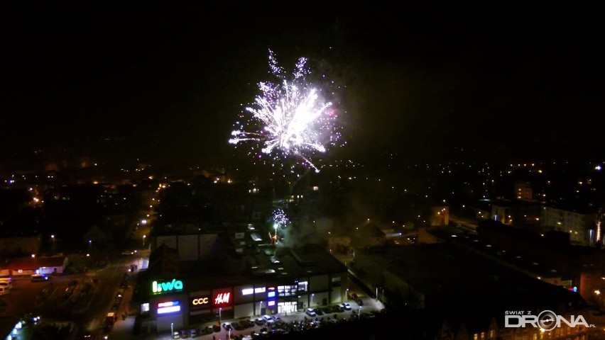 Kwidzyn: Pokaz fajerwerków na otwarciu centrum handlowego Liwa! [FILM]