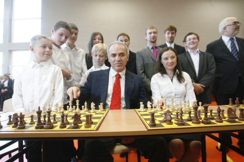 Garri Kasparov odwiedził Lubin