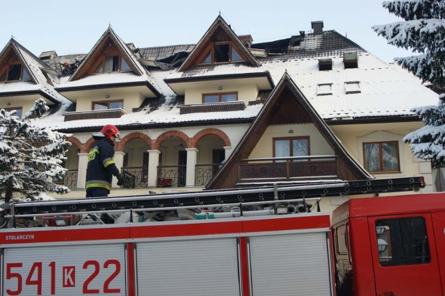 Zakopane. Ugaszono pożar w hotelu Belvedere