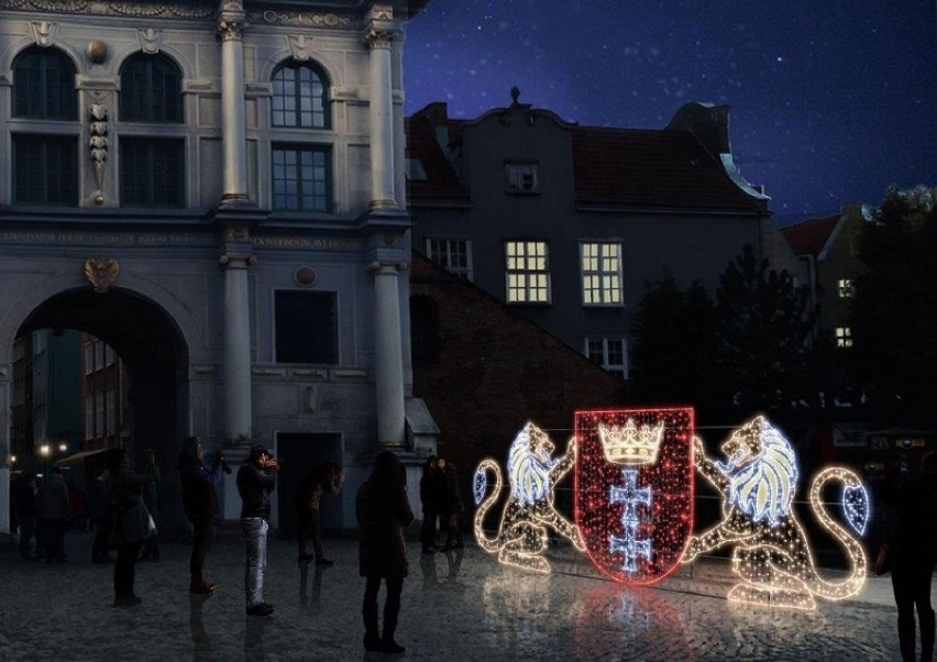 Nowe iluminacje świąteczne Gdańska. Kto je wykona? [WIZUALIZACJE]