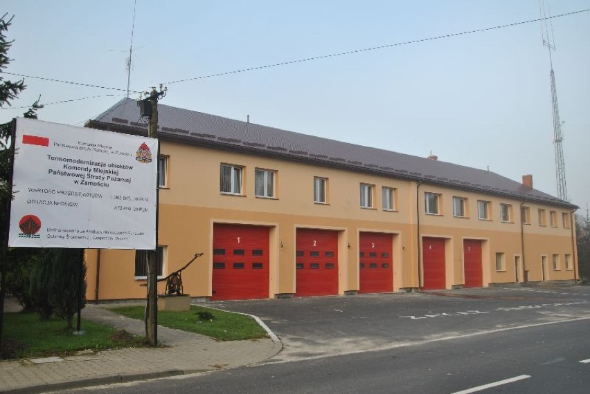Siedziba zamojskich strażaków już po termomodernizacji