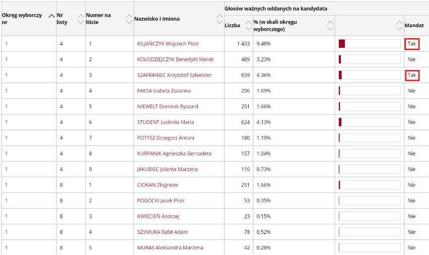 Wybory 2018 do Rady Miejskiej w Rybniku. Ile głosów otrzymali poszczególni kandydaci? [LISTA]