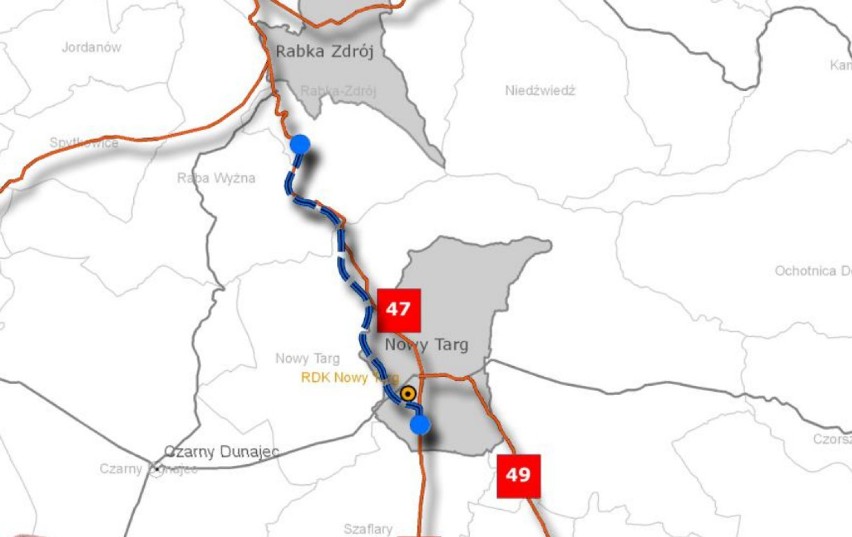 Szybsza droga pod Tatry, czyli rozbudują zakopiankę [MAPA, WIZUALIZACJE]