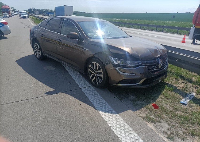 Wypadek na autostradzie A4 13.05.2022