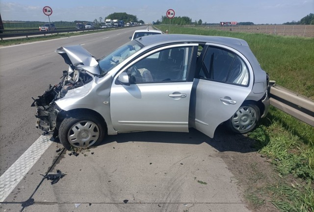 Wypadek na autostradzie A4 13.05.2022