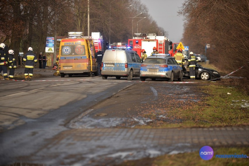 Wypadek w Szpetalu Górnym na ulicy Włocławskiej