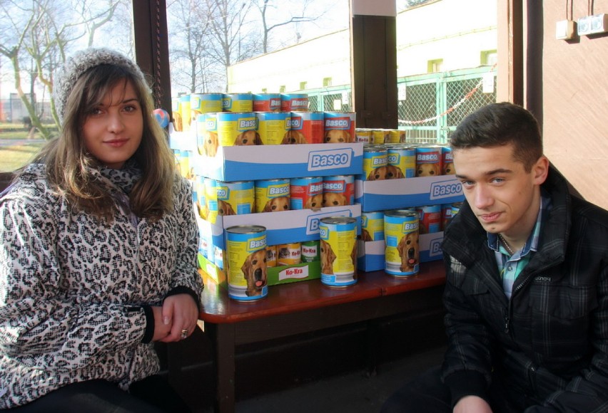 Legnica:Gimnazjaliści podarowali karmę