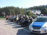 Chodziescy motocykliści na zakończenie sezonu spotkali się z policjantami 
