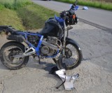 Ucieczka motocyklem przed policjantami skończyła się w rowie. Kierowca miał ponad 0,7 promila