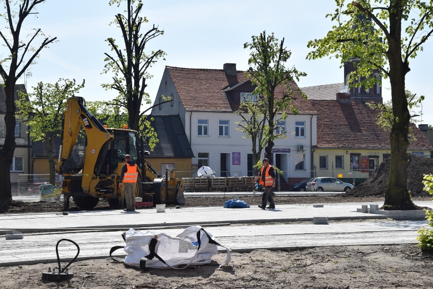 Rewitalizacja rynku w Stawiszynie idzie pełną parą