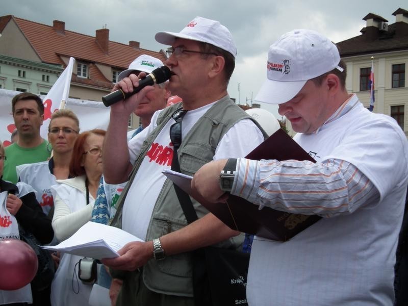 Wielki protest ,,Solidarności&quot; z kujawsko-pomorskiego w Bydgoszczy